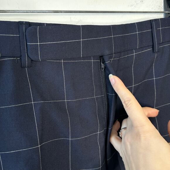 RALPH LAUREN Purple Label Windowpane Dress Pants Mens Size 37 Business Trousers - Picture 5 of 11